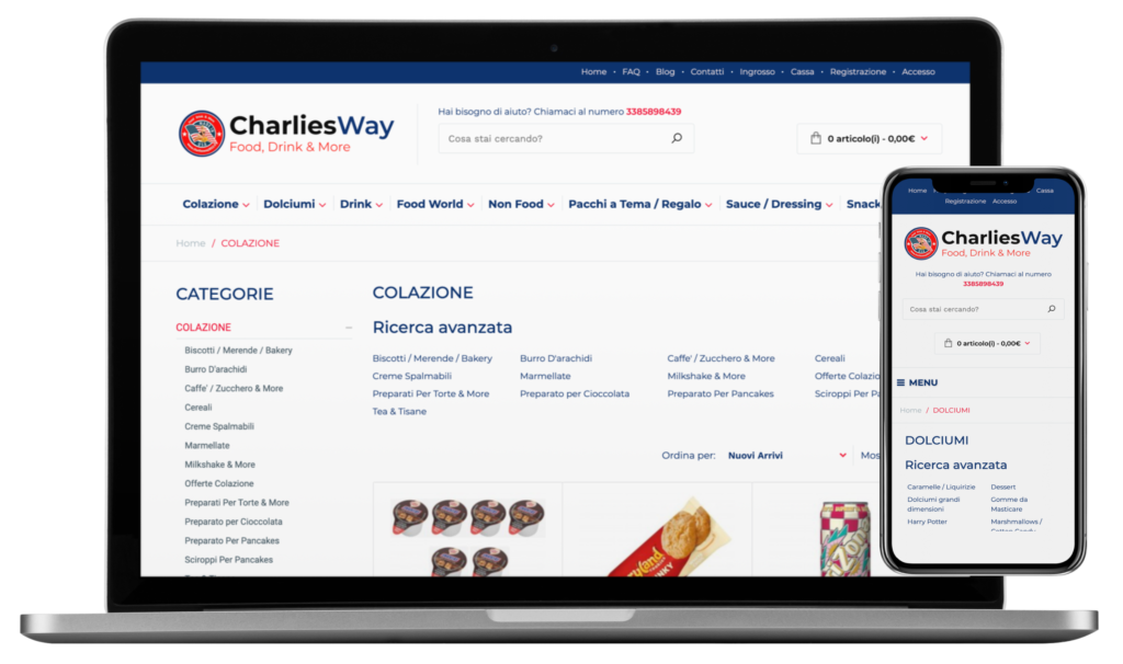 Realizzazione sito eCommerce