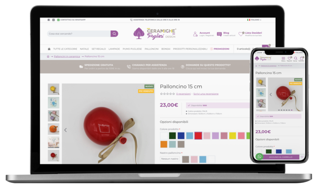 Realizzazione sito eCommerce